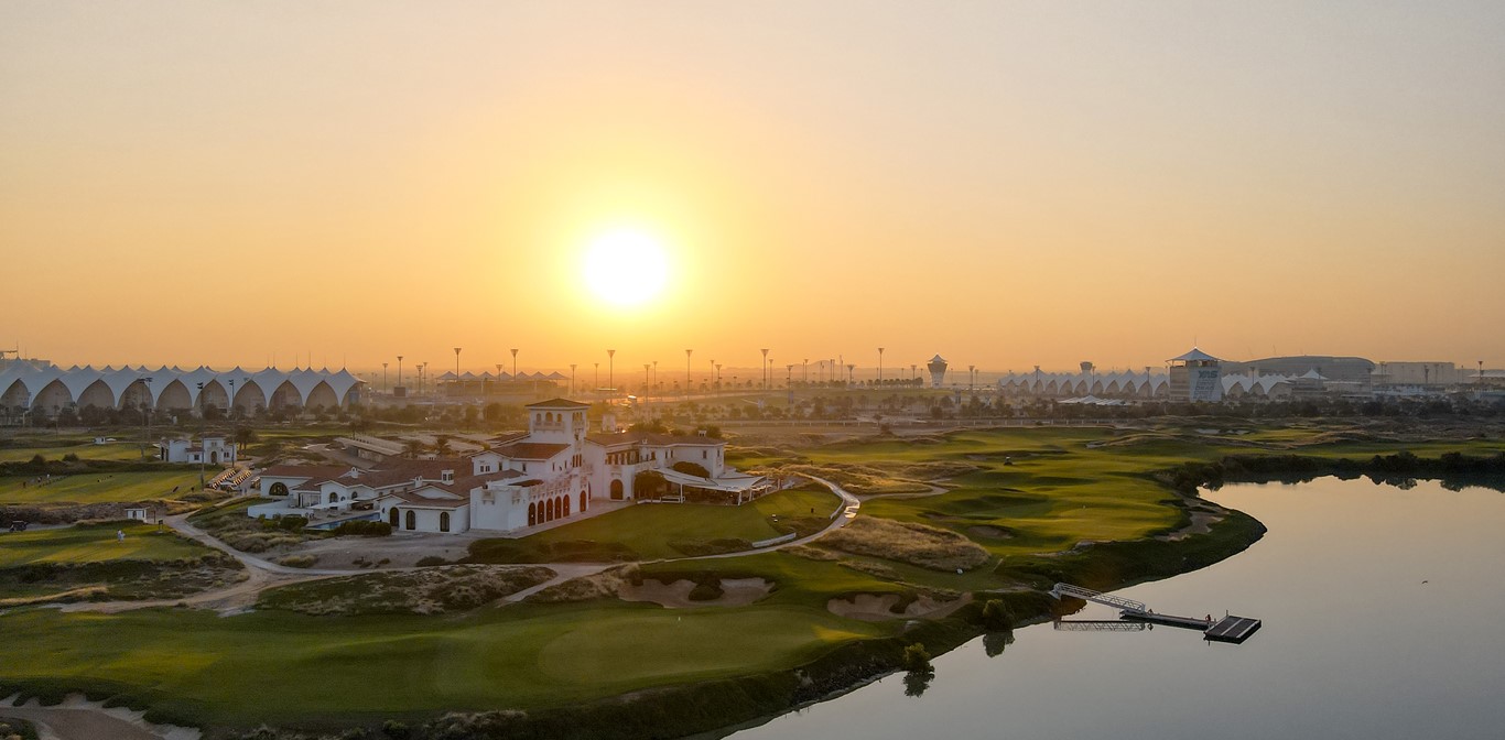 Yas Links Abu Dhabi golf course and clubhouse